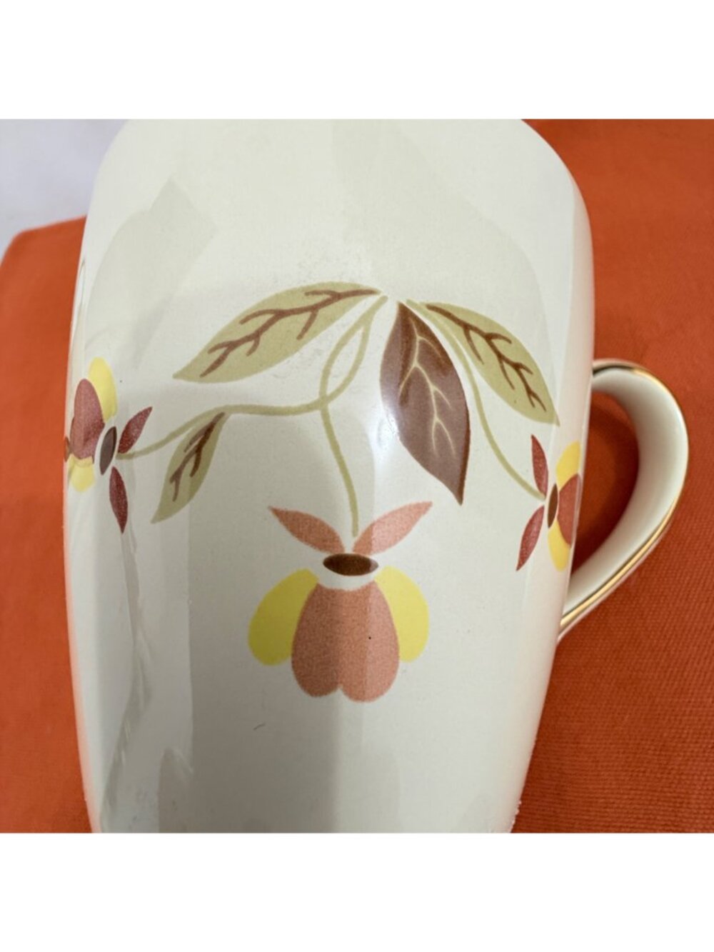 Hall Autumn Leaf 12oz Coffee Mug 2 Limited Edition China Specialties New - Picture 4 of 14